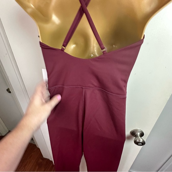 IVL Collection (Revolve) Strappy Stretch Nylon Onesie In Windsor Wine NWT 8 - Picture 9 of 16